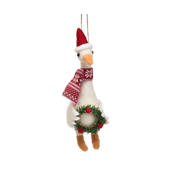Textilní vánoční ozdoba Goose – Sass & Belle