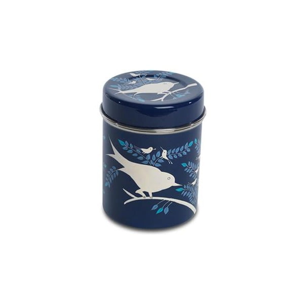 Dóza Eva Hand Painted Tea Tin, tmavě modrá