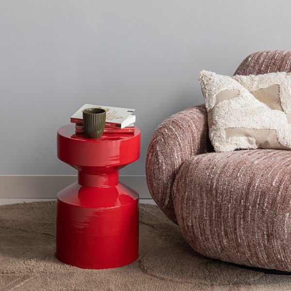 Kovový kulatý odkládací stolek ø 30 cm Ferry – WOOOD-image-1