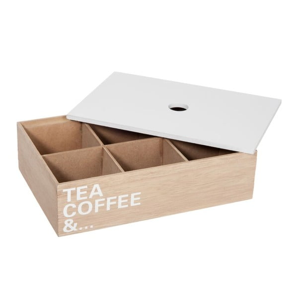 Krabička na čaj Tea Coffe And..., 24x16x6 cm