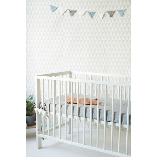 Dětské šedé lněné prostěradlo Linen Tales Nature, 90 x 200 cm-image-3