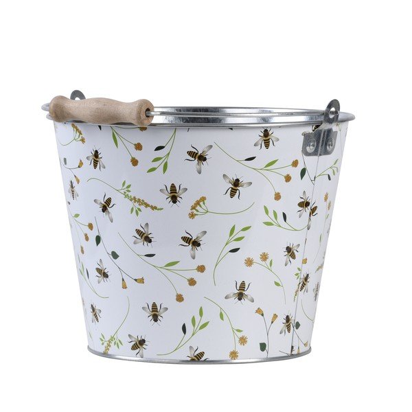 Zahradní kyblík s potiskem Esschert Design Bee, 5 l
