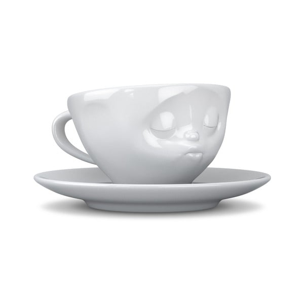 Bílý porcelánový šálek na kávu 58products Kisses, objem 200 ml-image-1