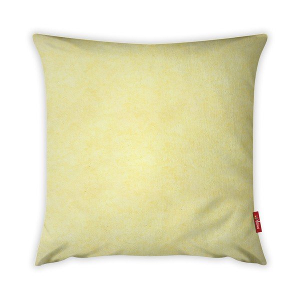 Žlutý povlak na polštář s podílem bavlny Vitaus, 42 x 42 cm
