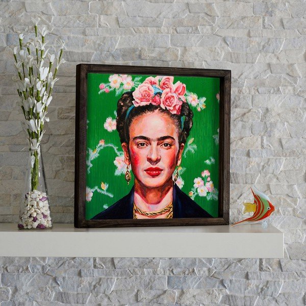 Nástěnný obraz Frida Kahlo, 34 x 34 cm-image-1