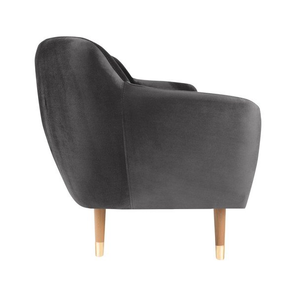 Šedá sametová pohovka Mazzini Sofas Benito, 188 cm-image-3