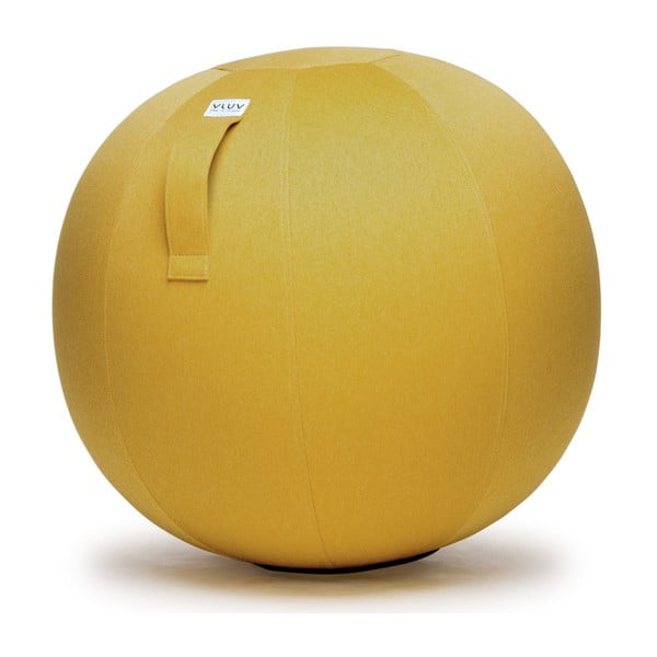 Žlutý sedací míč VLUV Leiv, Ø 70 - 75 cm