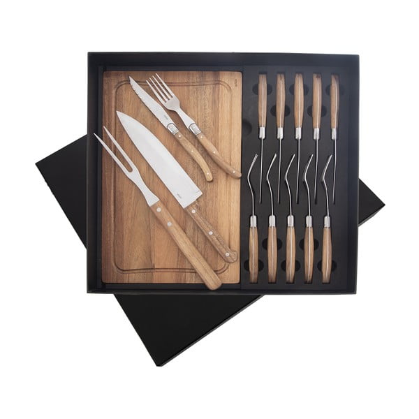 Nerezový příbor 15 ks ve stříbrné barvě/v přírodní barvě – Orion