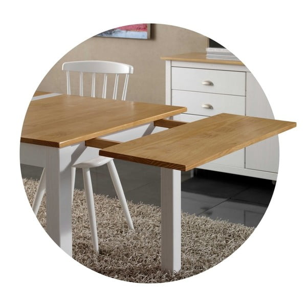 Přídavná deska k jídelnímu stolu z masivního borovicového dřeva Marckeric Jade-image-1