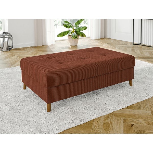 Manšestrová podnožka v cihlové barvě Ariella – Ropez-image-1