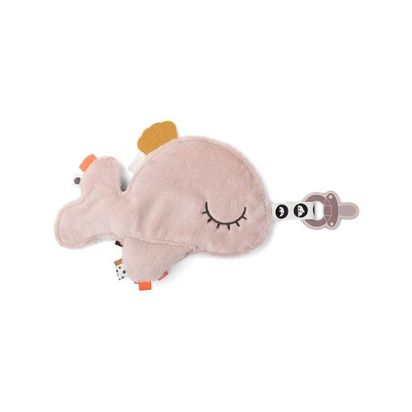 Růžová mazlicí hračka s poutkem na dudlík Done by Deer Cozy Friend Wally-image-1