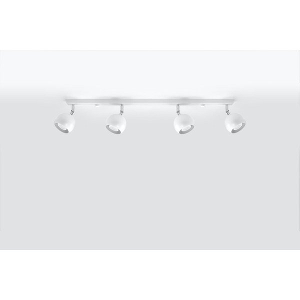 Bílé stropní svítidlo Sollux Ollo, délka 80 cm-image-1