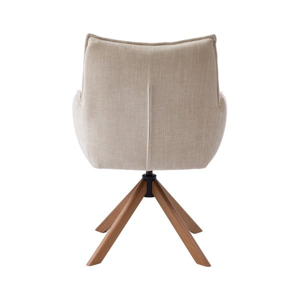 Krémová čalouněná jídelní křesla v sadě 2 ks Marilla – Unique Furniture-image-3