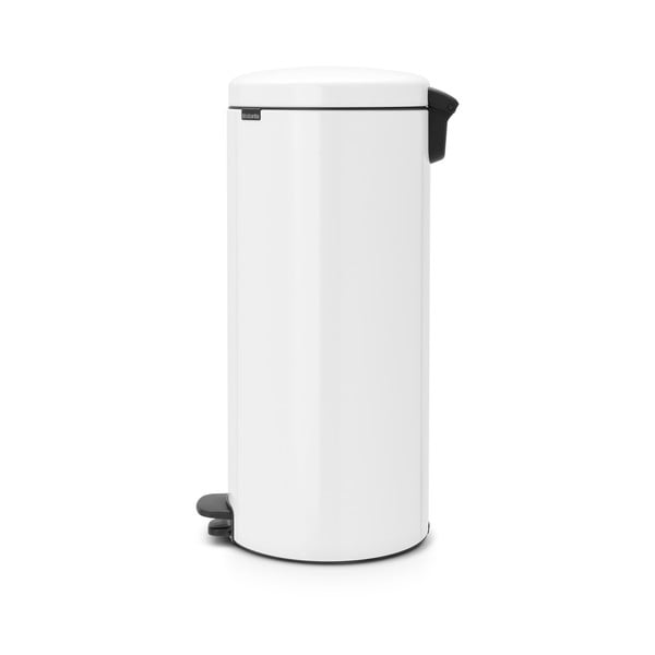 Bílý nášlapný ocelový odpadkový koš 30 l NewIcon – Brabantia