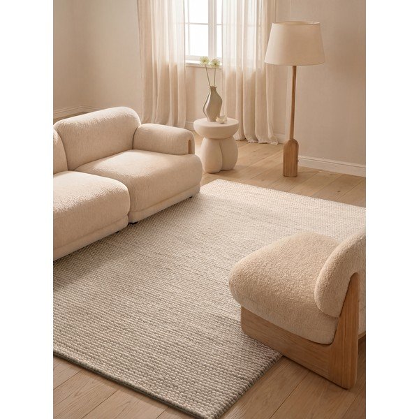 Krémový ručně tkaný vlněný koberec 120x170 cm Richmond Diana – Ted Baker-image-1