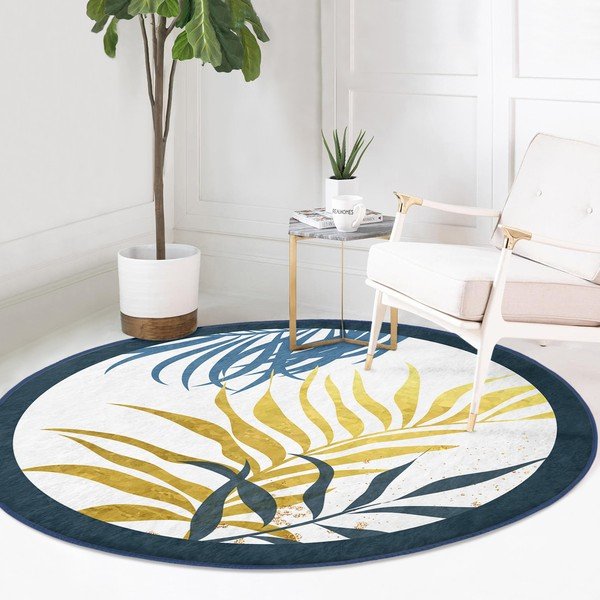 Pratelný kulatý koberec vhodný pro robotické vysavače ø 120 cm Comfort – Mila Home-image-2