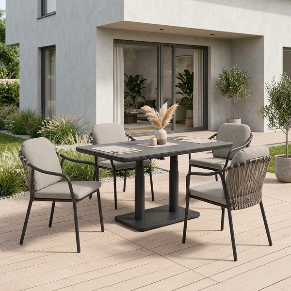 Světle hnědá kovová zahradní židle Edvige – Bizzotto-image-1