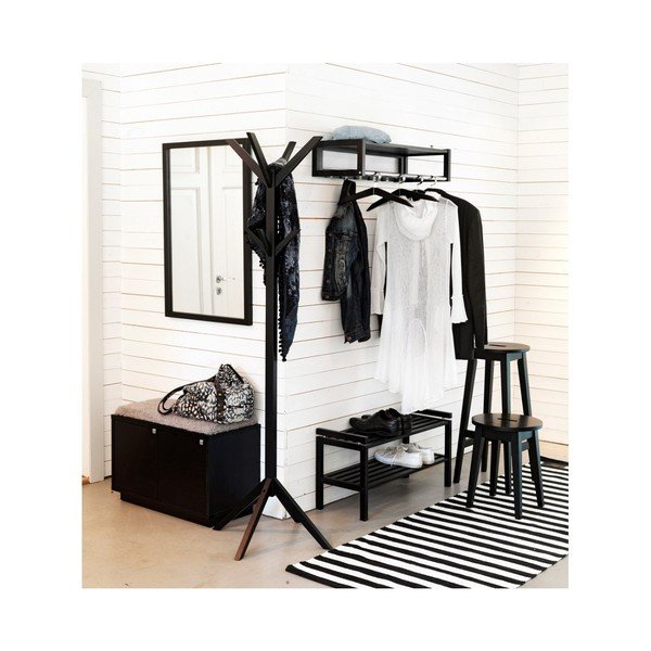 Černý botník s lavicí Confetti – Rowico-image-3