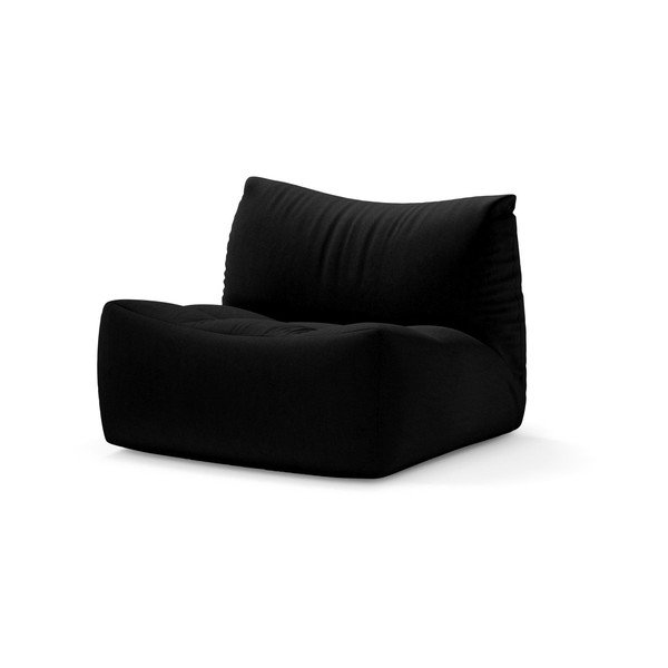 Černý sametový polštář na sezení Tove – Micadoni 