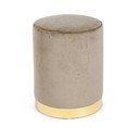 Taupe sametový taburet Lucilla – Yes Everyday