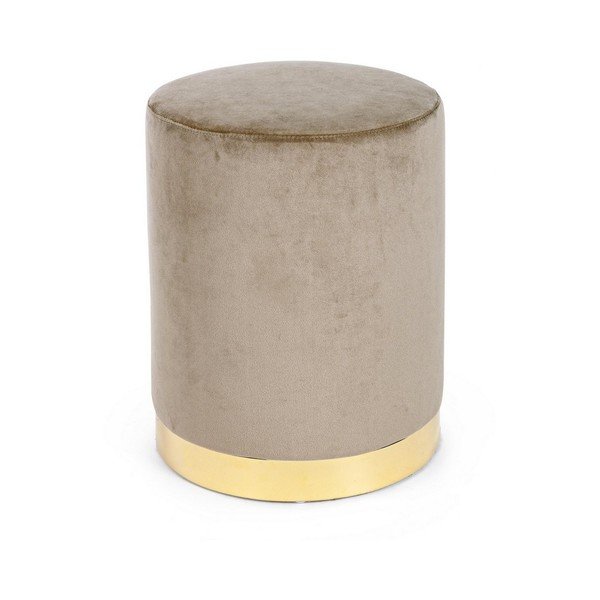 Taupe sametový taburet Lucilla – Yes Everyday