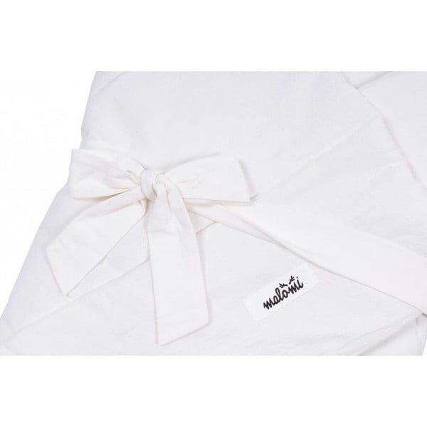 Bílá bavlněná dětská zavinovačka 75x75 cm – Malomi Kids-image-1