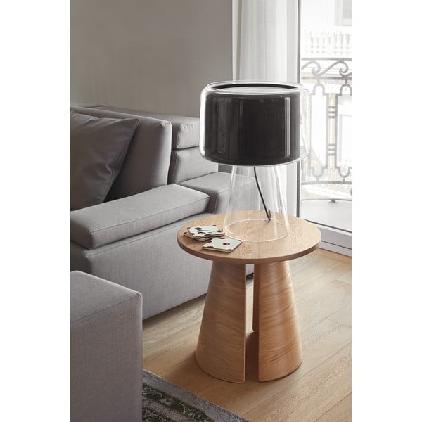 Kulatý odkládací stolek v dekoru dubu ø 50 cm Cep – Teulat-image-1