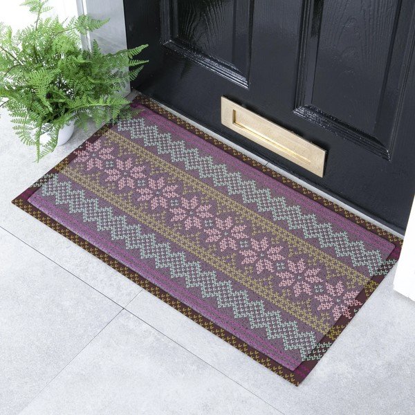 Rohožka z recyklovaného plastu 40x70 cm Fair Isle  – Artsy Doormats-image-1