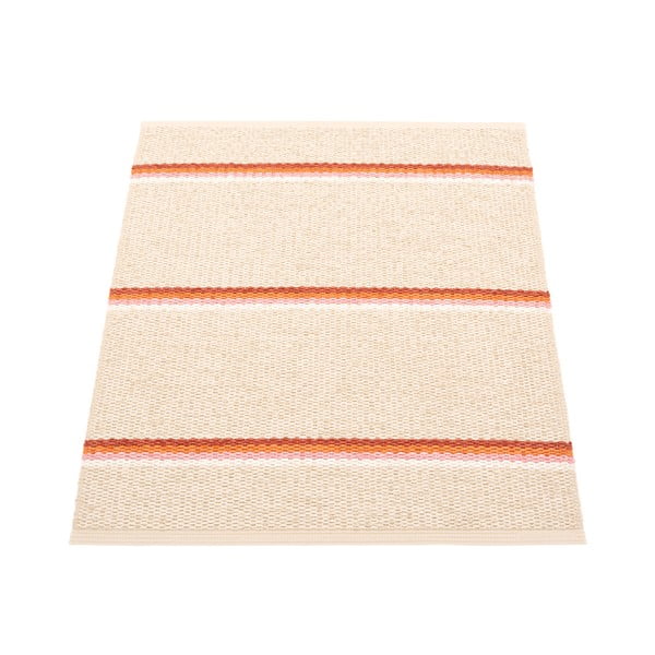 Vnitřní a venkovní koberec v cihlové barvě/krémový 70x90 cm Olle Brick Cream – Pappelina