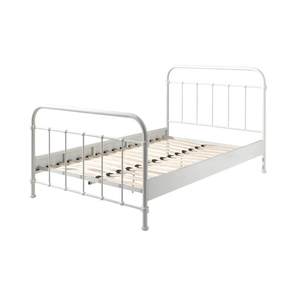Bílá kovová dětská postel Vipack New York, 120 x 200 cm-image-1