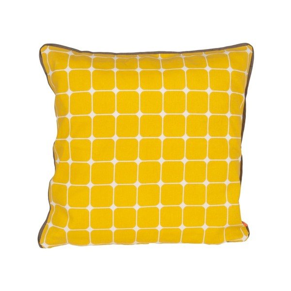 Polštář s výplní Tiles Yellow, 45x45 cm-image-1