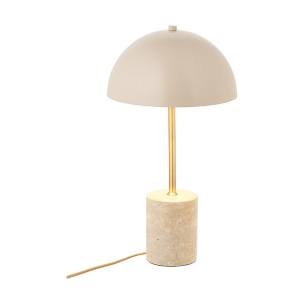Béžová stolní lampa s kovovým stínidlem (výška 45 cm) Sheffield – House Nordic-image-3