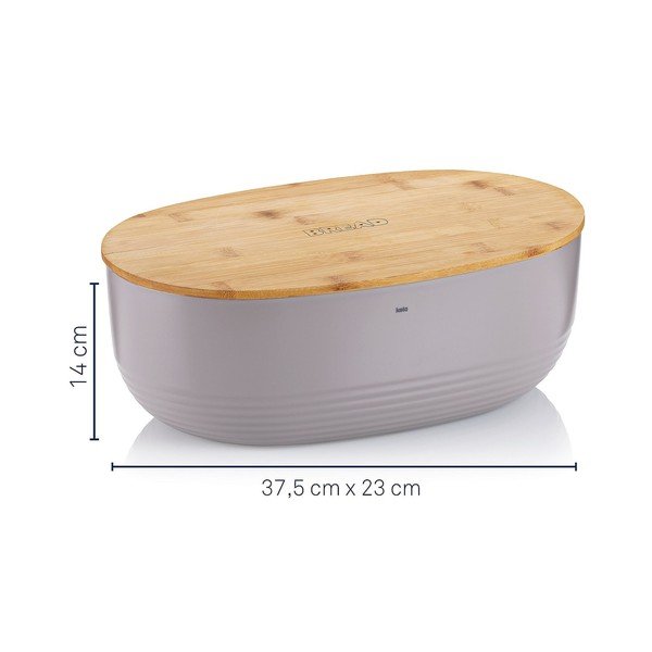 Béžová dóza na chleba Kela Namur, 37,5 x 23 cm-image-4