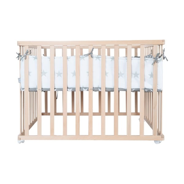 Dětská ohrádka v přírodní barvě 100x100 cm – Roba-image-4