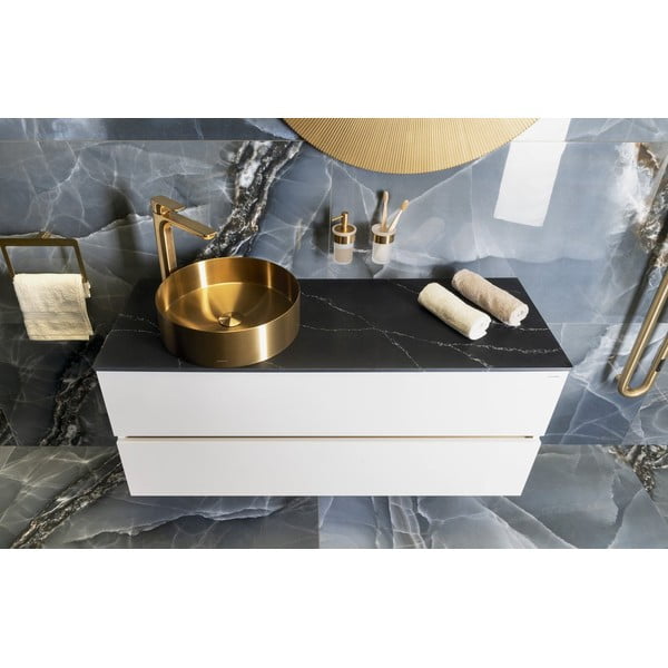 Stojánková umyvadlová baterie ve zlaté barvě Spy – Sapho-image-4