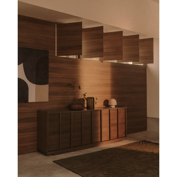 Hnědá komoda v dekoru ořechu 200x80x45 cm Onix – Kave Home-image-2