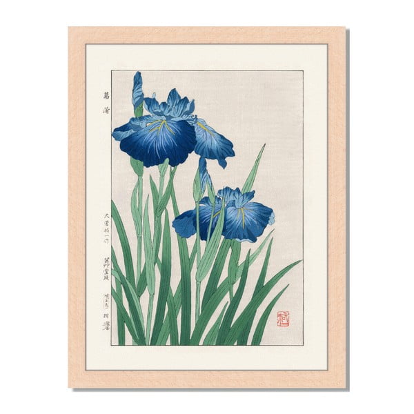 Obraz v rámu Liv Corday Asian Floral, 30 x 40 cm
