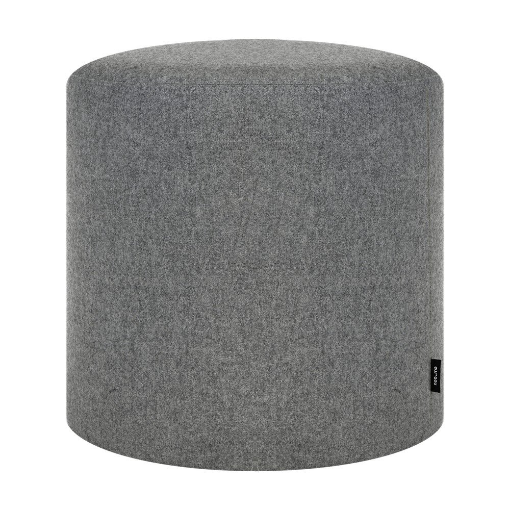 Grey wool stool Folk – noo.ma