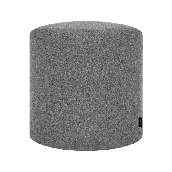 Šedý vlněný taburet Folk – noo.ma