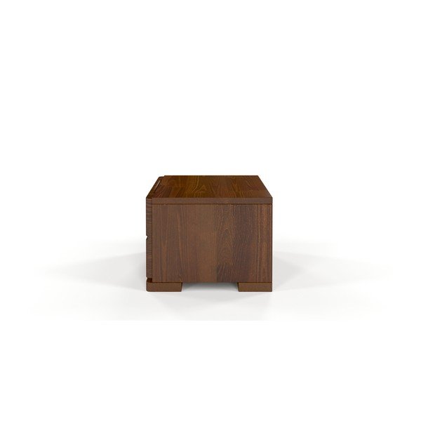 Hnědý noční stolek z borovicového dřeva Skandica Sandemo-image-2