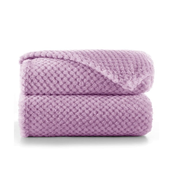 Šeříkově fialová deka z mikrovlákna DecoKing Henry, 70 x 150 cm-image-2