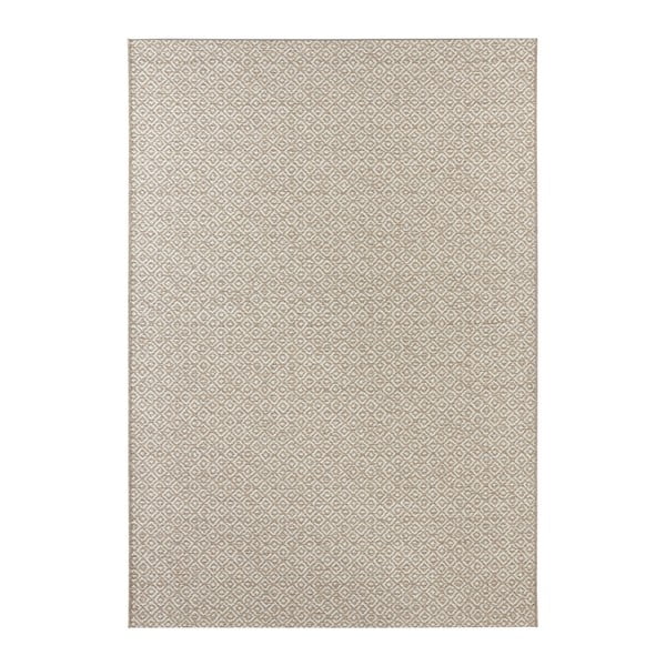 Béžovo-krémový koberec vhodný i na ven Elle Decoration Bloom Croix, 80 x 150 cm