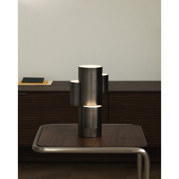 Černá kovová LED stmívatelná stolní lampa (výška 26,5 cm) Adrina – Kave Home-image-3