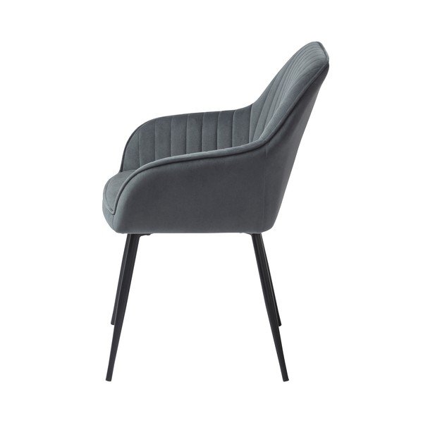 Šedá sametová jídelní židle Melfort – Unique Furniture-image-2