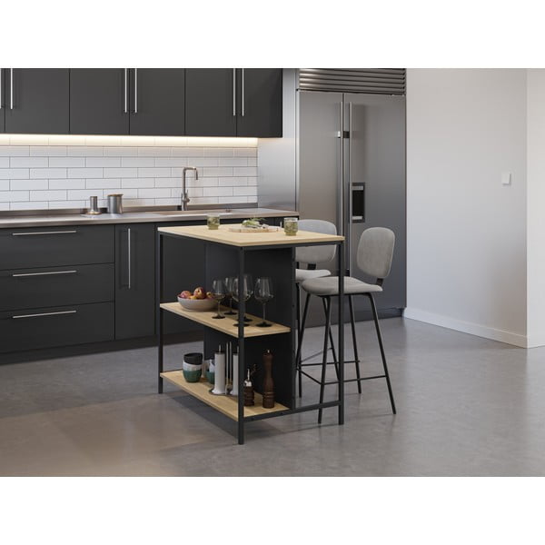 Barový stůl v dekoru dubu 60x100 cm Sagi – Marckeric-image-2