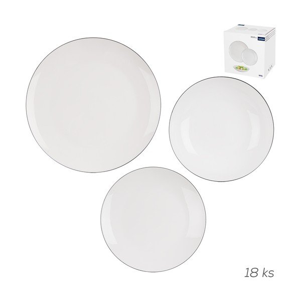 Jídelní sada 18 ks z kostního porcelánu Decora – Orion-image-2