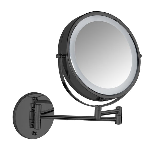 Kosmetické zrcadlo s osvětlením/zvětšovací (zvětšení 5x) ø 25,5 cm Lumi – Wenko-image-2