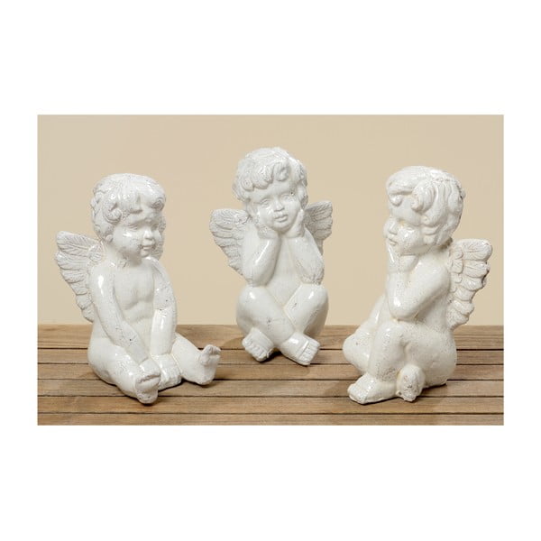 Sada 3 dekorativních sošek Boltze Chalet Angels