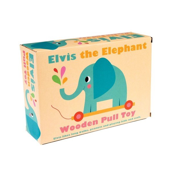 Dřevěná hračka Rex London Elvis The Elephant, délka 18 cm-image-2
