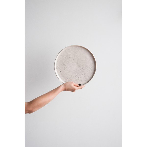 Světle růžový kameninový velký talíř ÅOOMI Dust, ø 27,5 cm-image-1